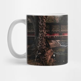 Peaceful Stream of Water Flowing under Bridge V2 Mug